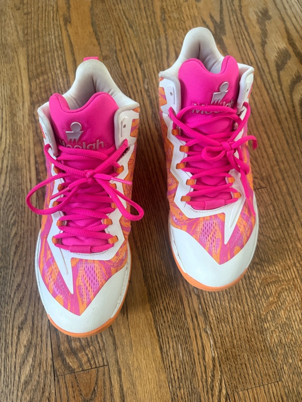 Mizuno Women's Pink Athletic High-Top Sneakers